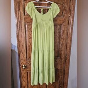 Isabel Maternity Pleated Maxi Sundress